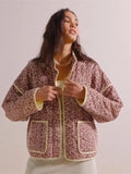 Damenjacke mit Blumenmuster