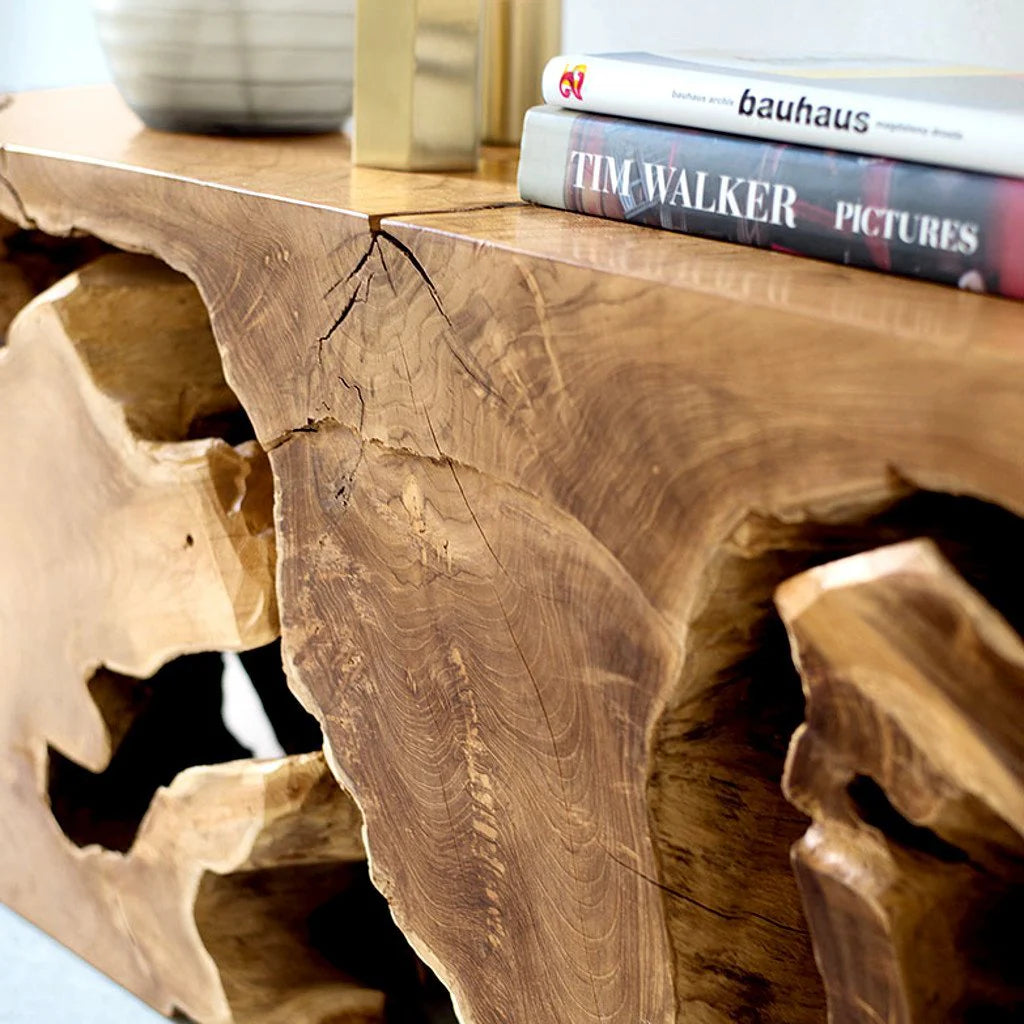 Credenza in radice di teak NAGA 160 cm