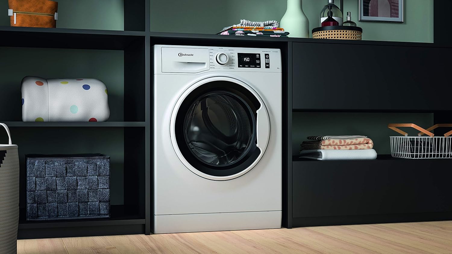 Bauknecht W Active 8A Lavatrice a carica frontale/ 8kg/ potente rimozione delle macchie/ programmi a vapore/ opzione Steam Hygiene/ classe di efficienza energetica A/ funzione Stop&Add/ motore ProSilent [Classe energetica A]