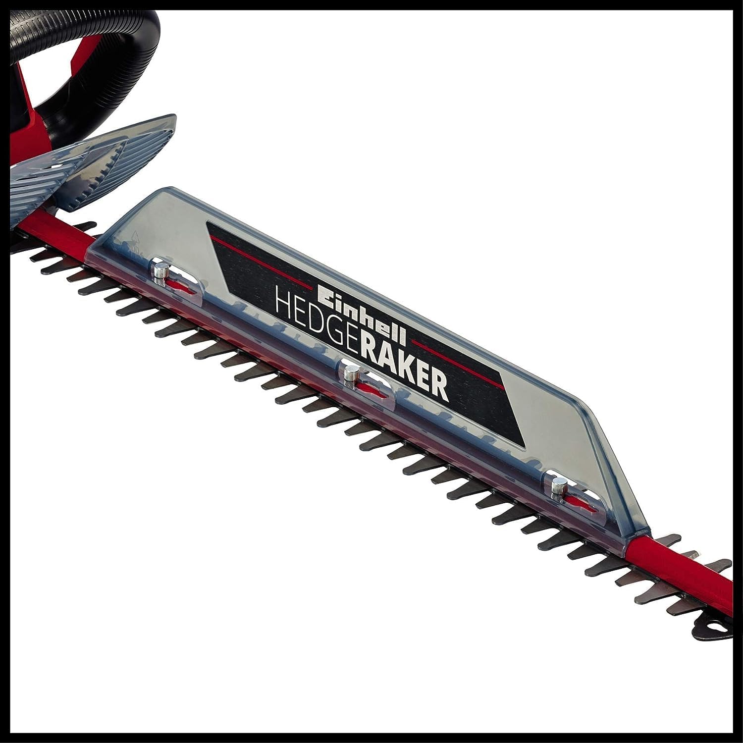 Einhell Tagliasiepi Elettrico GC-EH 6055/1 (600 W, 2.800 tagli/min, raccoglierami, fermacavo, impugnatura supplementare, Softgrip, interruttore di sicurezza a due mani)