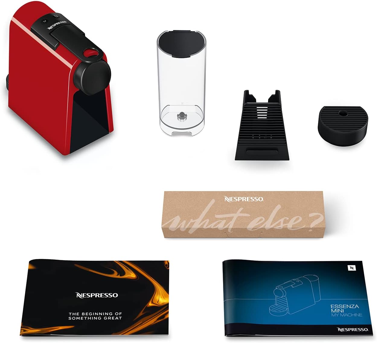 Nespresso De'Longhi EN 85.B Essenza Mini Macchina da Caffè a Capsule,Welcome Set con Capsule Assortite in Diversi Gusti,Pressione Pompa 19 bar,Design Salvaspazio,1370W,0.6 L,32.5 x 11 x 20.5 cm,Nero
