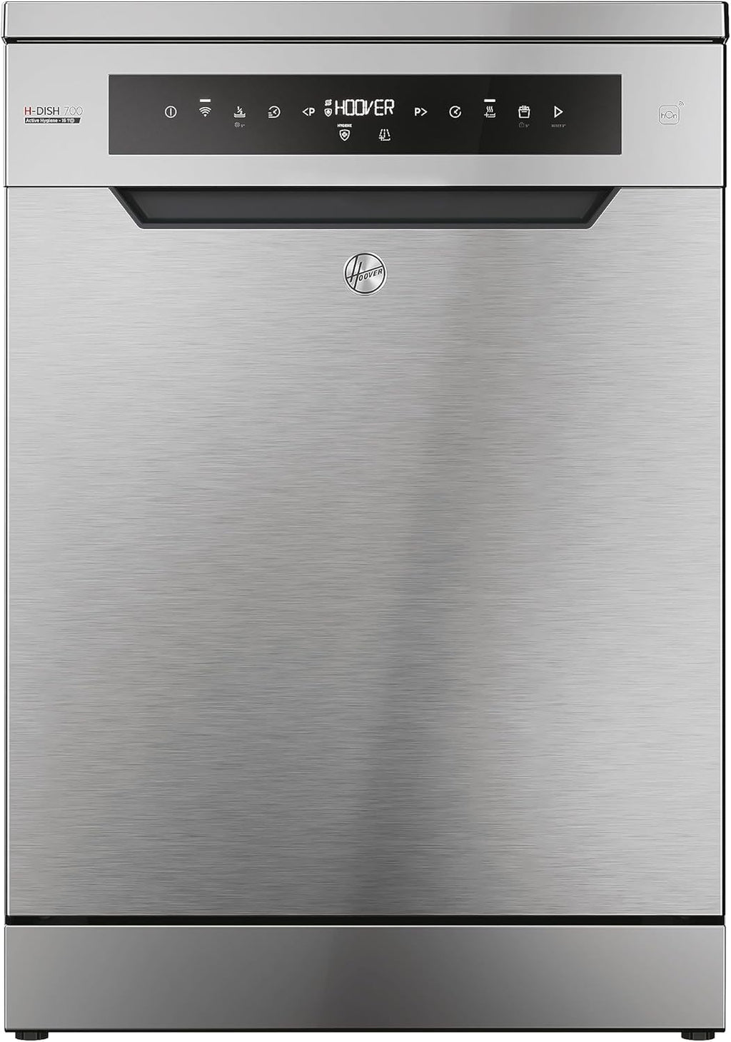 Lavastoviglie Hoover HF 4C6F0PW; 14 coperti; Libera installazione, 60 cm di larghezza; Classe di efficienza energetica C; Controllo intelligente con tecnologia WiFi + Bluetooth