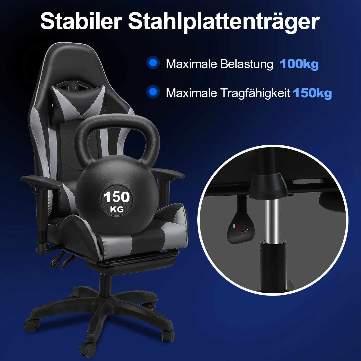 Sonnewelt Gaming Stuhl Bürostuhl Computerstuhl
