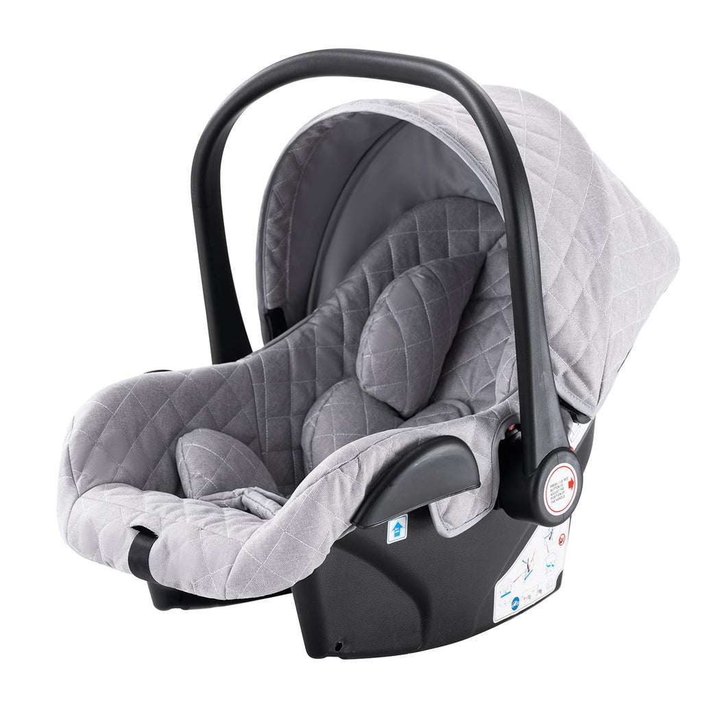 Shineey kinderwagen 3 in 1 Buggy Babybett Komplett Set Einem Klick Zusammenklappbarer Kinderwagen, 3 in 1 KombiKinderwagen Aluminiumrahmen für Neugeborene