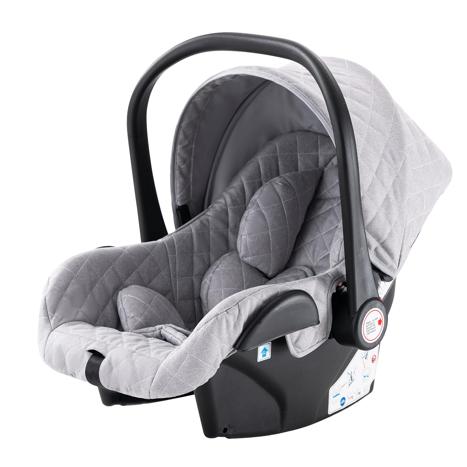 Shineey kinderwagen 3 in 1 Buggy Babybett Komplett Set Einem Klick Zusammenklappbarer Kinderwagen, 3 in 1 KombiKinderwagen Aluminiumrahmen für Neugeborene