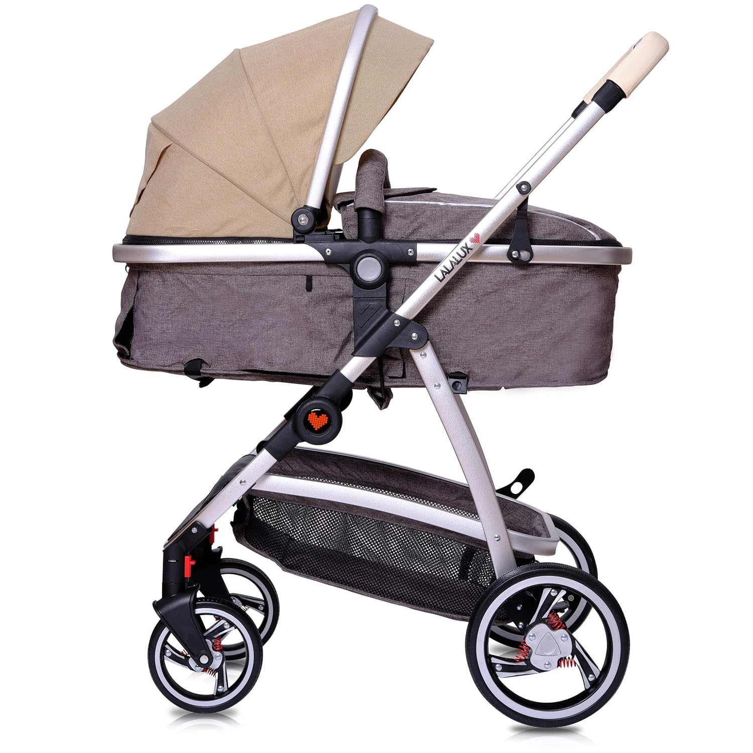 Lalalux Babyboomer Passeggino Leggero Combinato Set Completo, Passeggino Multifunzione, Pieghevole, Sportivo, Universale, Doppie Sospensioni, incl. Borsa, Parapioggia e molto altro. Per Bambini fino a 36 mesi