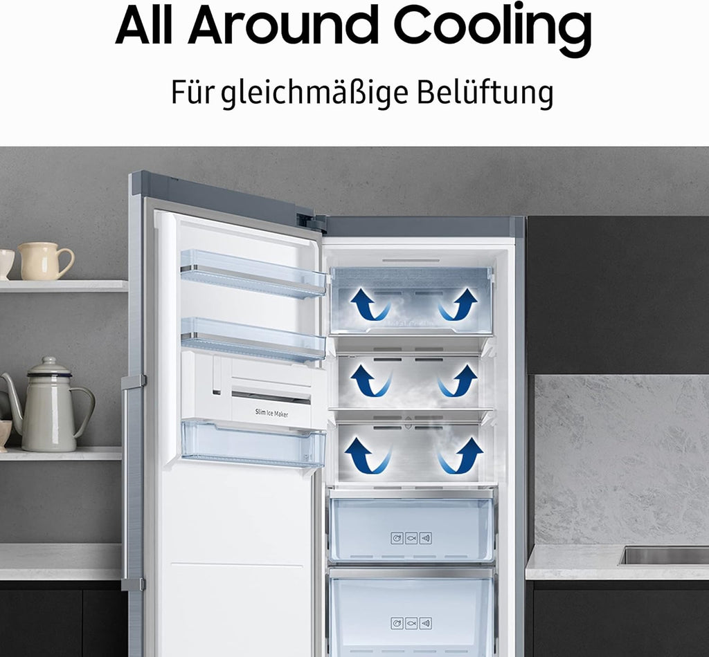 / RL38A7B5BS9/EG / Fridge and Freezer Combination / 203 cm Height.
