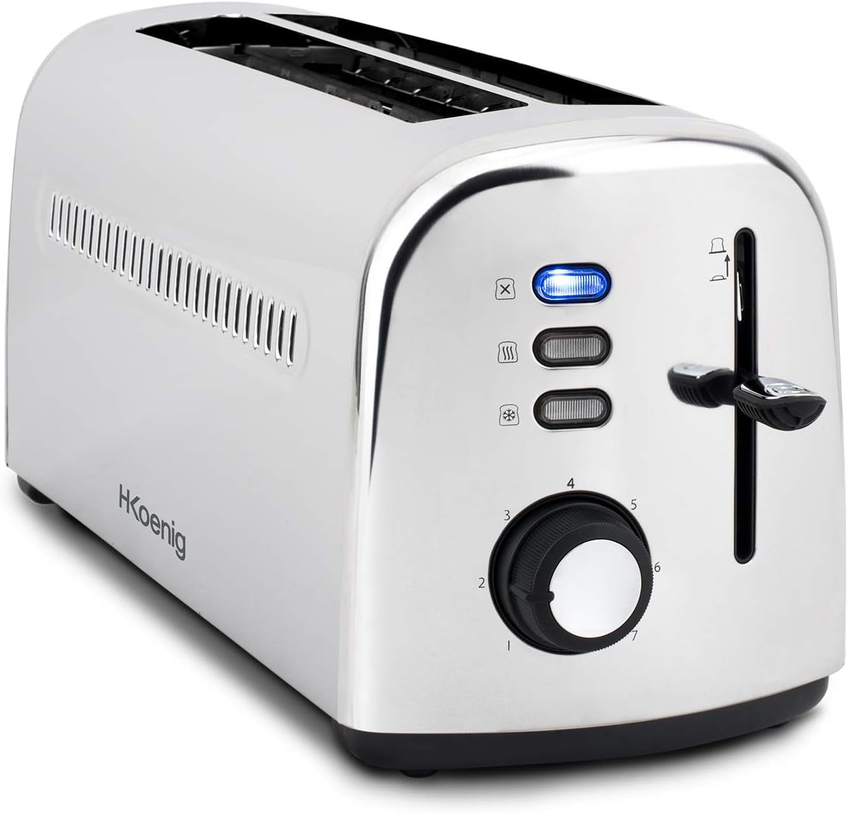 H.KOENIG TOS32 Tostapane 4 fette, acciaio inox