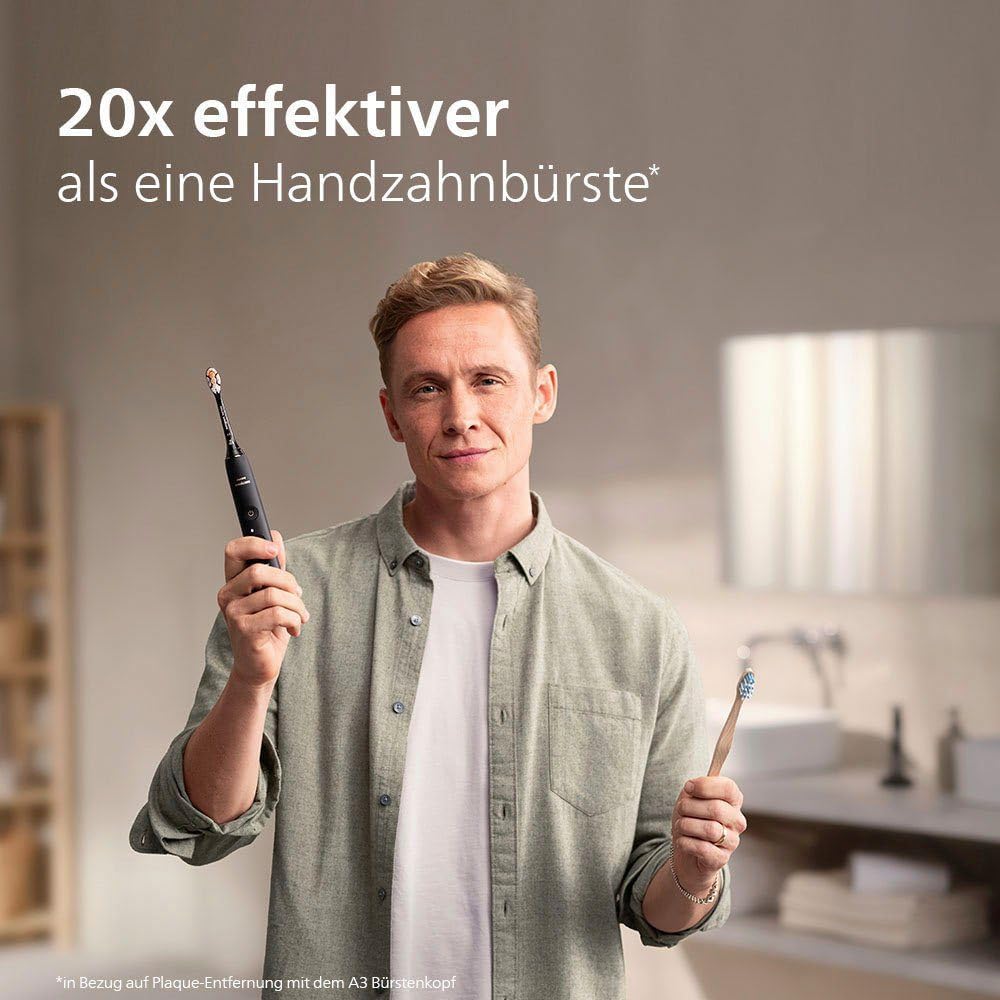Philips Sonicare DiamondClean Prestige 9900 – Spazzolino elettrico con SenseIQ, testina all-in-one A3 Premium e custodia di ricarica, blu notte (Modello HX9992/12)