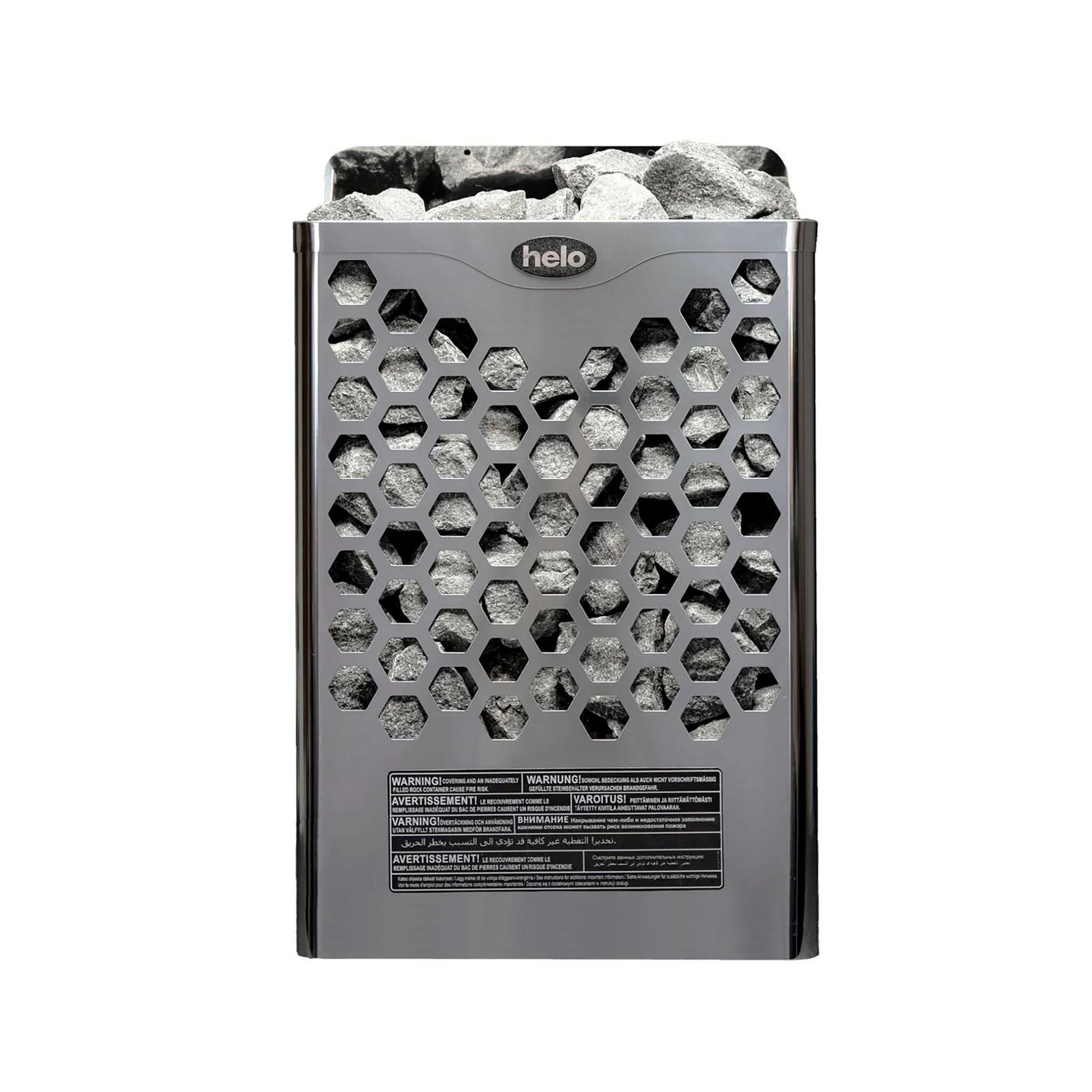Stufa Helo Sauna Elettrica Hanko 60 STJ, 6kW, 5-9m, controllo fisso, cromo