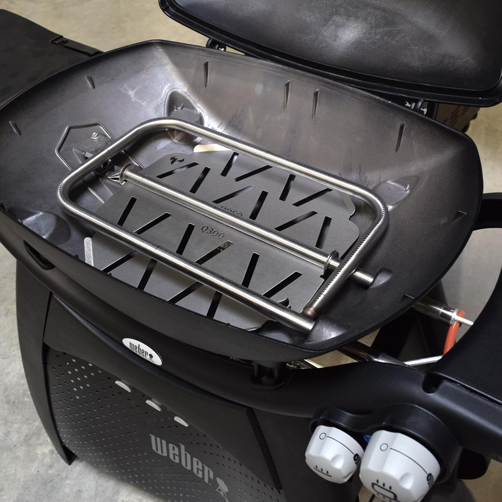 Griglie in acciaio inox per Weber Q300/3000 | lavabili in lavastoviglie - set da 2 pezzi