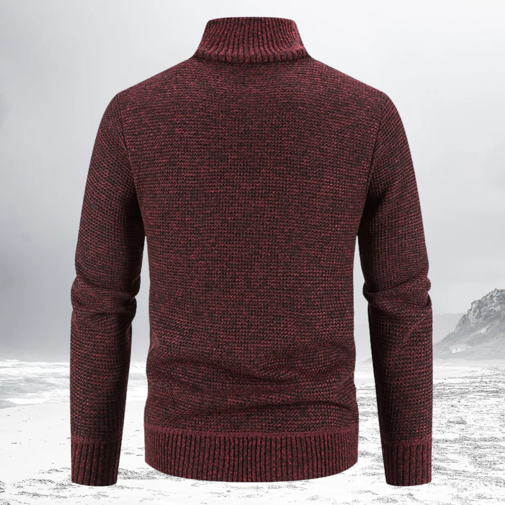 Gepaddeter Pullover mit Reiverschluss für Herren