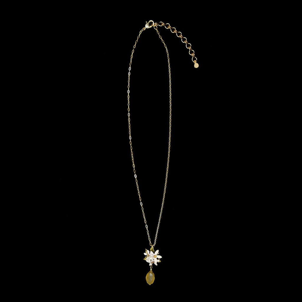 Zitrone Kette mit Anhnger - Blume