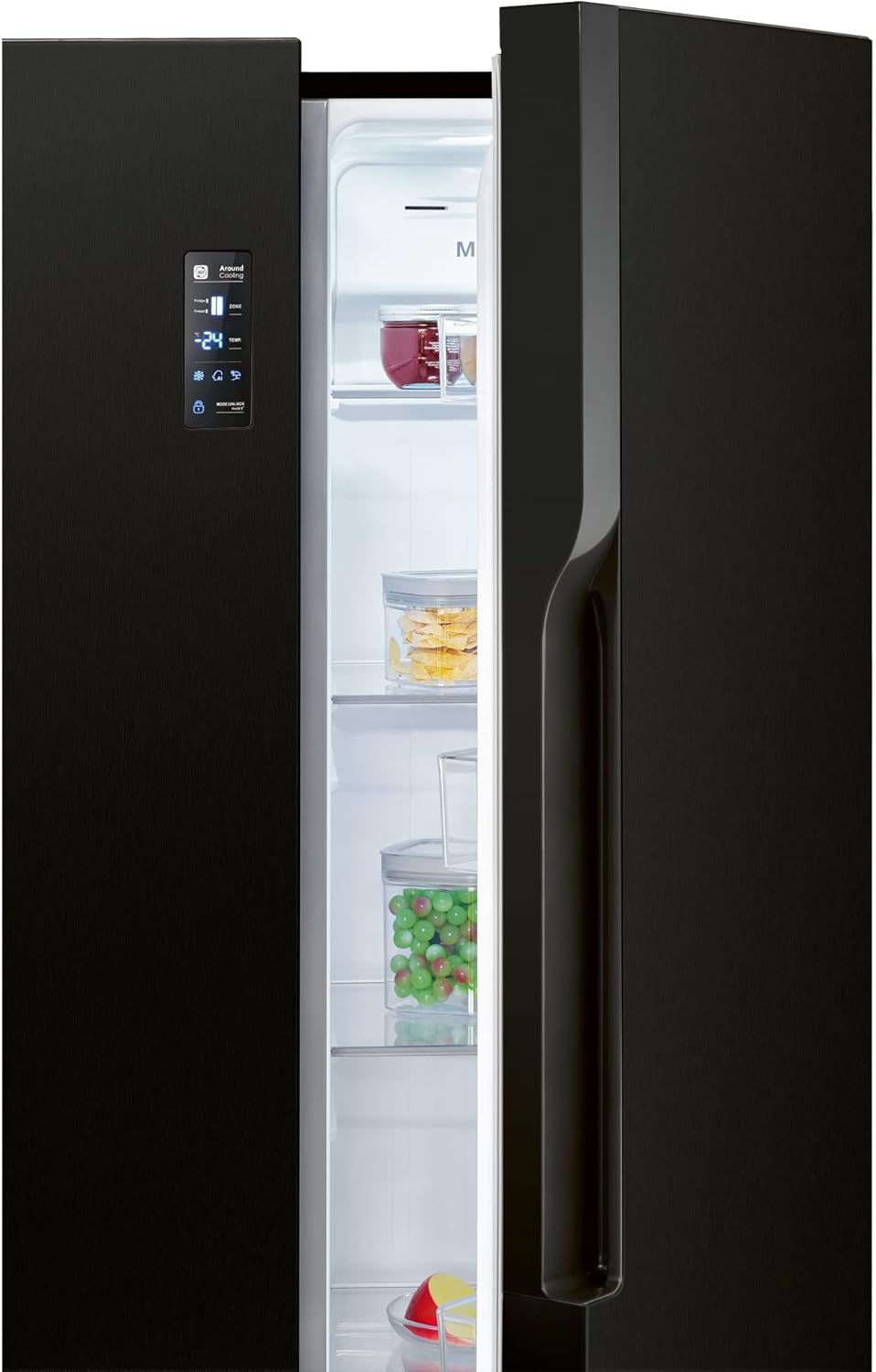Bomann® Frigorifero con Congelatore | Congelatore No-Frost | Frigorifero da 186 cm | 39 dB | Combinato Frigorifero-Congelatore con MultiAirflow | 320L | Combinato Frigorifero-Congelatore No-Frost | KG 7361 nero-inox