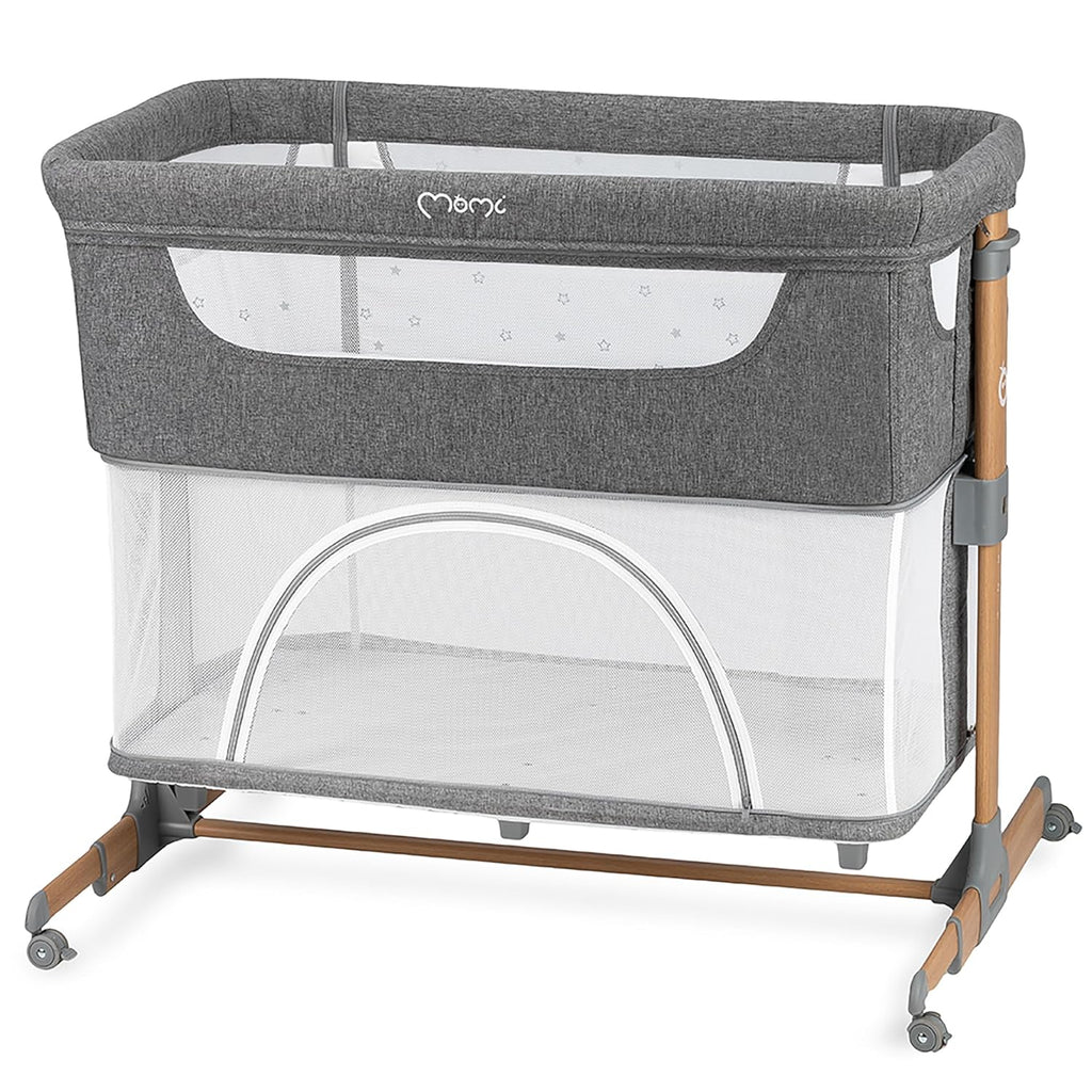 Momi SMART Bed Lettino fianco letto 4-in-1, fino a 15 kg, con materasso, regolabile in altezza