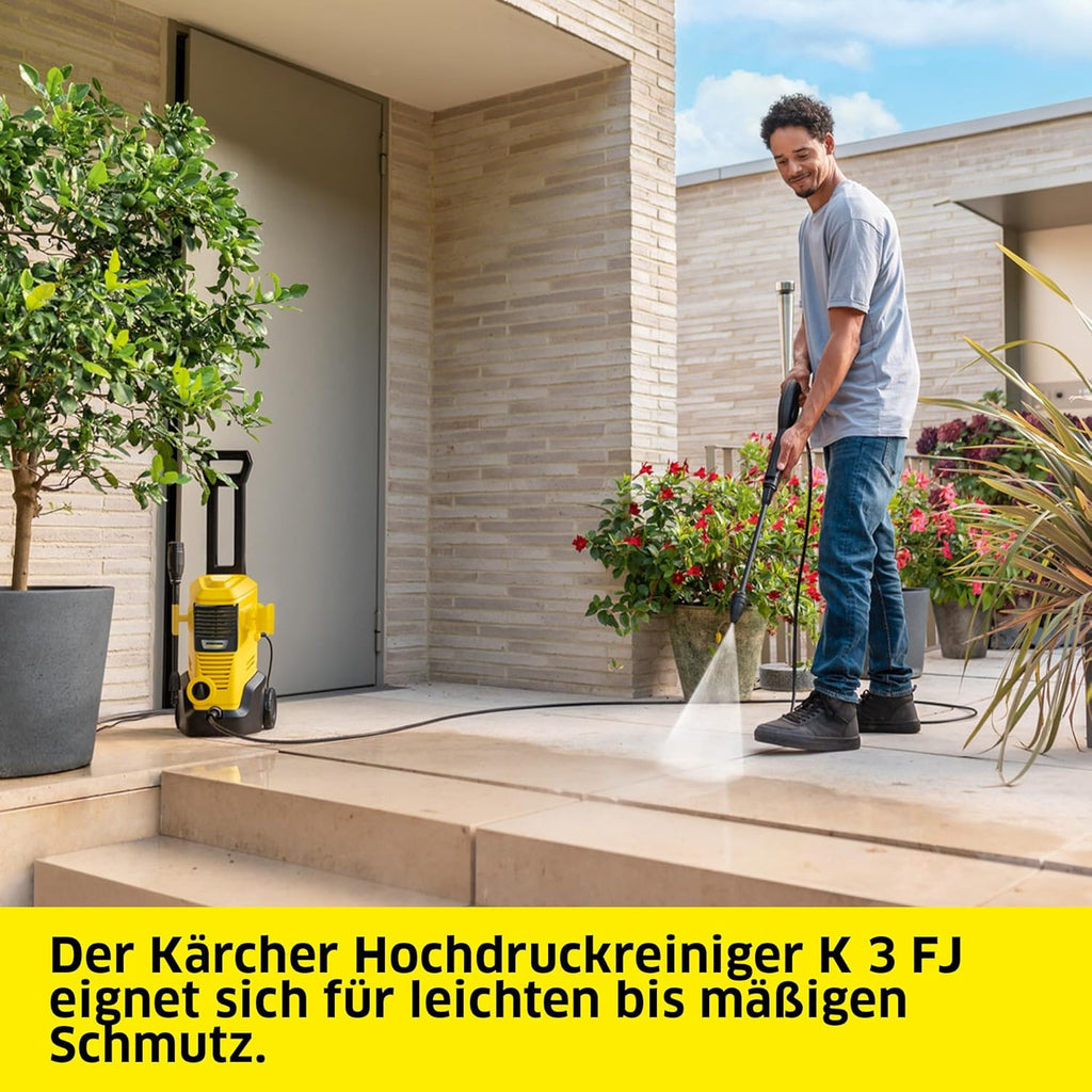 Idropulitrice Kärcher K 3 Power Control Home, Pressione: max. 120 bar, Portata: 380 l/h, Resa per area: 25 m²/h, Filtro dell'acqua, Peso: 4,4 kg, Pistola ad alta pressione, Ugello rotante, Lancia Vario Power, Home Kit