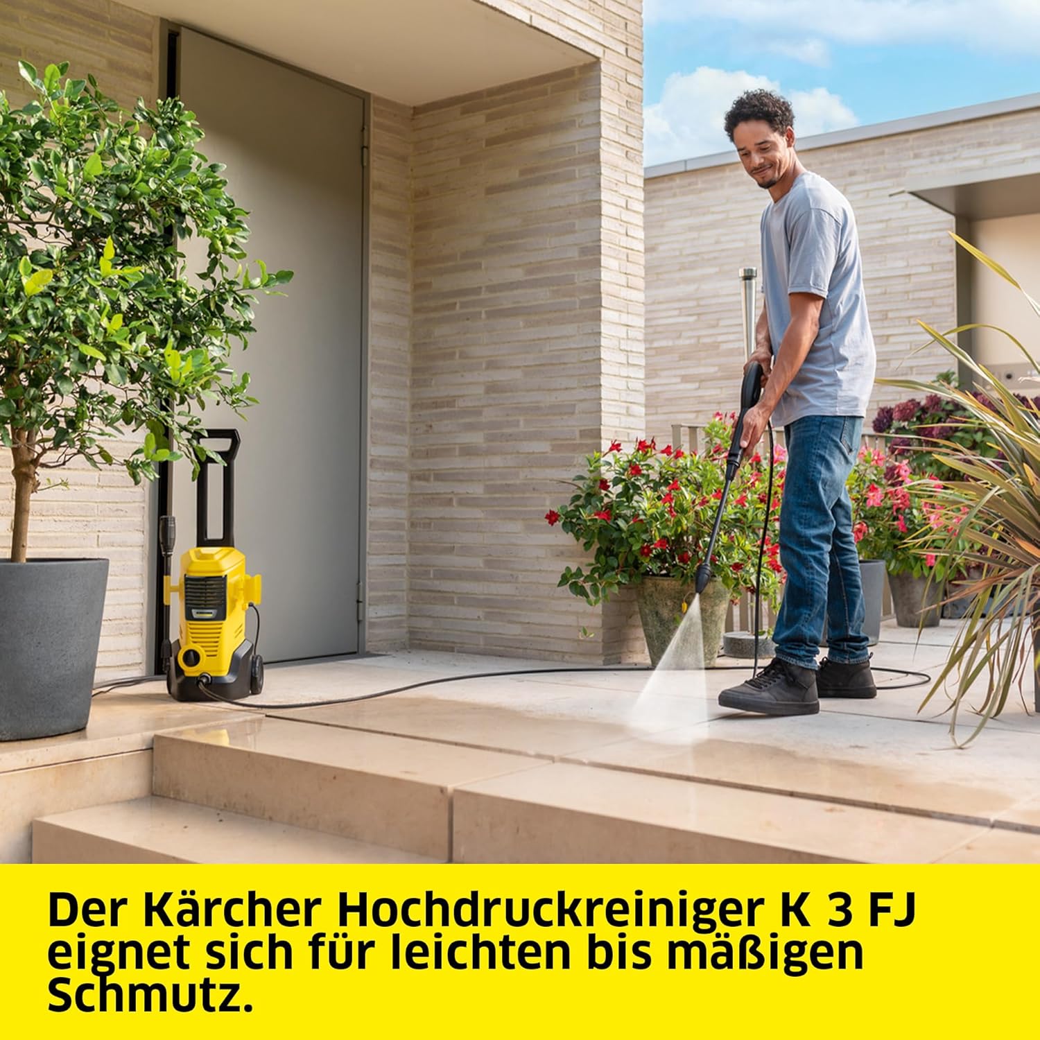 Idropulitrice Kärcher K 3 Power Control Home, Pressione: max. 120 bar, Portata: 380 l/h, Resa per area: 25 m²/h, Filtro dell'acqua, Peso: 4,4 kg, Pistola ad alta pressione, Ugello rotante, Lancia Vario Power, Home Kit