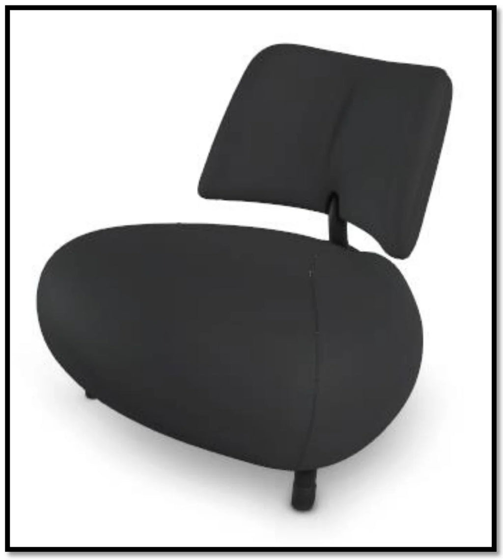 Poltrona di design Leolux Pallone Black Edition, poltroncina da salotto,