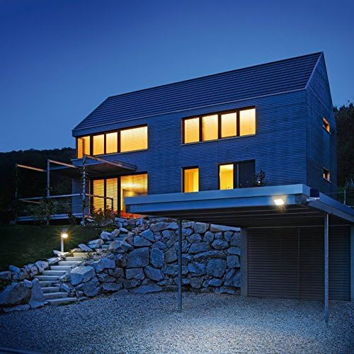 Steinel Lampada solare a LED XSolar GL-S argento, regolabile in altezza, 150 lm, sensore di movimento a 140°, raggio d'azione 5 m, luce di base