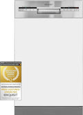 Lavastoviglie Exquisit, 45 cm di larghezza, parzialmente integrata, 9 coperti, 9 litri, partenza ritardata, modalità ECO, lavastoviglie 45 cm, EGSP51009-EB-030E inox