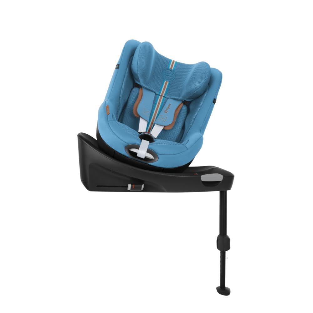 Seggiolino auto CYBEX Gold Sirona Gi i-Size Plus con base, Da 3 mesi a 4 anni circa (Dalla nascita con inserto per neonati), Max. 20 kg, 61-105 cm (Da 40 cm con inserto per neonati), Stormy Blue