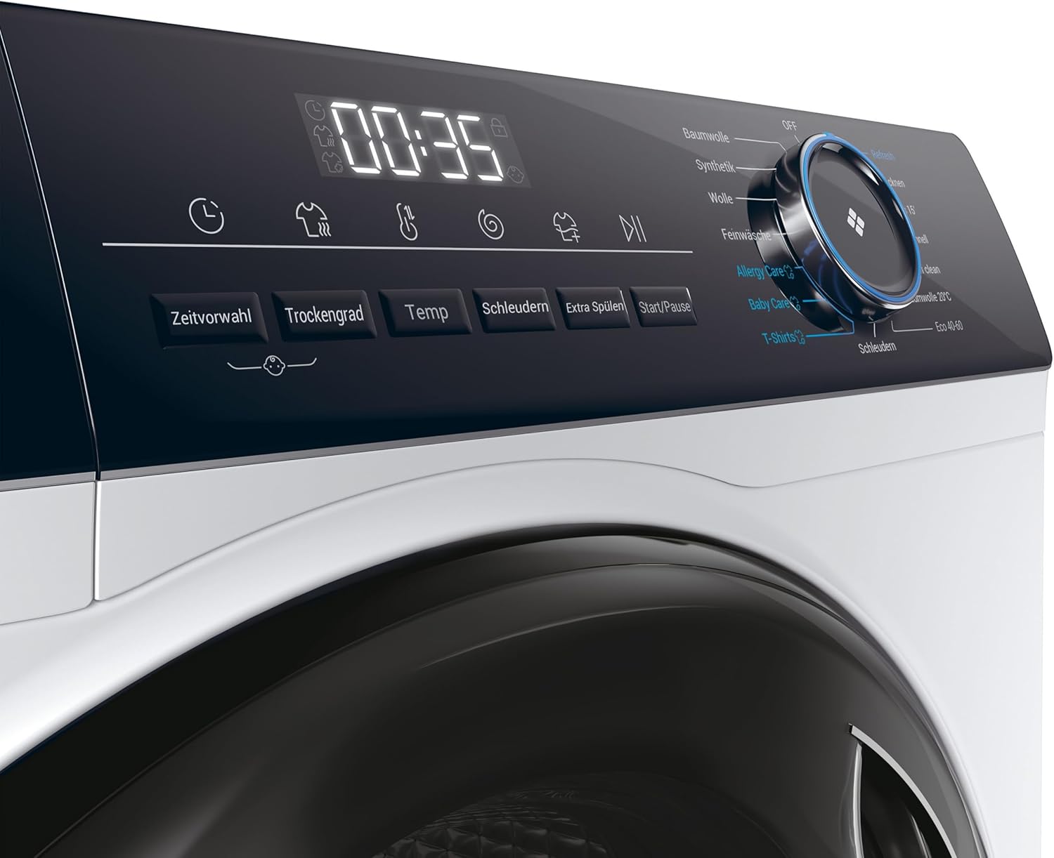 Lavasciuga Haier I-PRO SERIE 7 HWD80-B14979 / 8 kg Lavaggio / 5 kg Asciugatura / Motore Direct Motion - estremamente silenzioso / Cesto XL / Programma vapore I-Refresh / Protezione completa dall'acqua