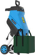 Güde Gartenhäcksler GH 2501 (2500 W, Messertechnik, wartungsarm, Selbsteinzug, Transporträder, Überlastsicherung, max. Astdicke 45 mm, inkl. Fangsack 45 L und Zuführhilfe)