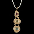Collana riccio di mare - Collana di perle con ciondolo
