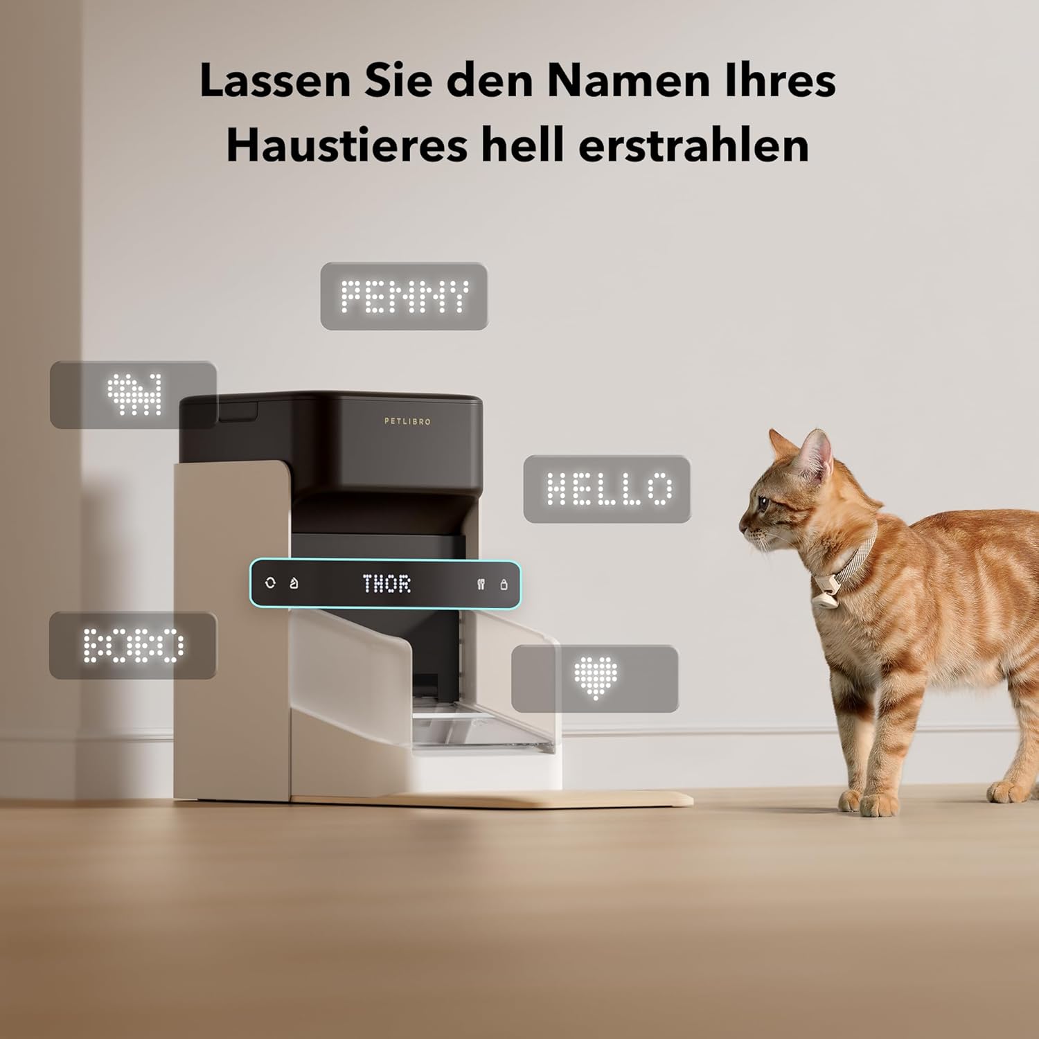 PETLIBRO Mangiatoia Automatica per Gatti RFID, Distributore Automatico di Cibo per Animali Domestici con Wi-Fi 5G, Ciotola per Gatti con Sensore di Riconoscimento del Collare, Mangiatoia Automatica per Gatti con App, 1-10 Pasti, 3L
