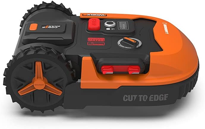 WORX Landroid Vision M600 Robot rasaerba WR206E.1 per giardini fino a 600m - Robot tagliaerba intelligente senza filo perimetrale - WLAN & Bluetooth - prevenzione attiva degli ostacoli con tecnologia AI - controllo tramite APP