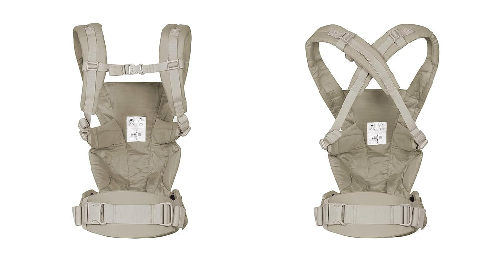 Ergobaby Omni Breeze Marsupio per Neonati dalla Nascita fino a 20 kg, Morbido Mesh SoftFlex a 4 Posizioni, Ergonomico, Porta Bebè, Natural Beige