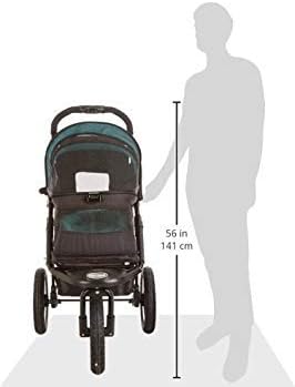 Passeggino per animali domestici No-Zip NV per cani/gatti, ingresso senza cerniera, facile chiusura con una mano, pneumatici con riempimento in gel, imbottitura in peluche + copertura antipioggia inclusi, 3 colori