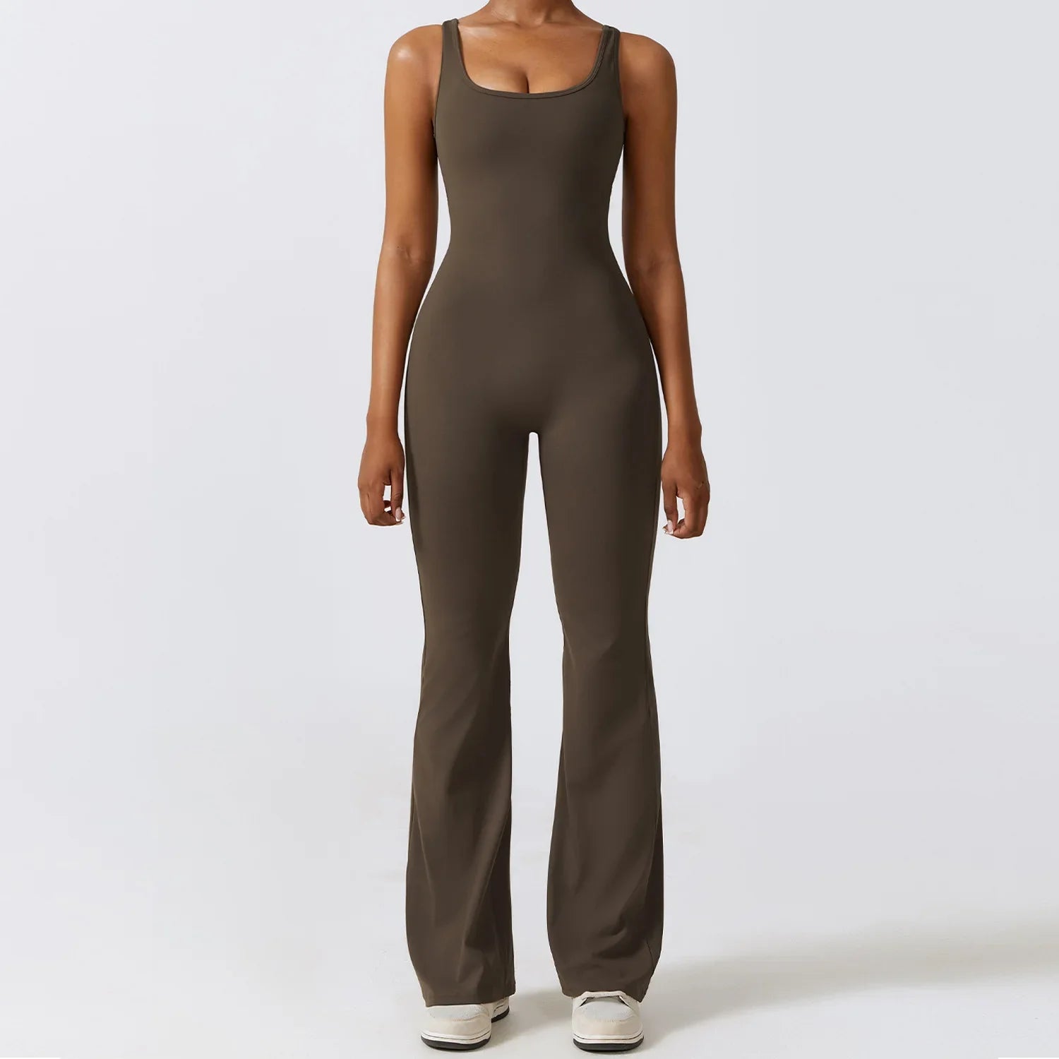 Leggings a vita alta elasticizzati per allenamento e top corto