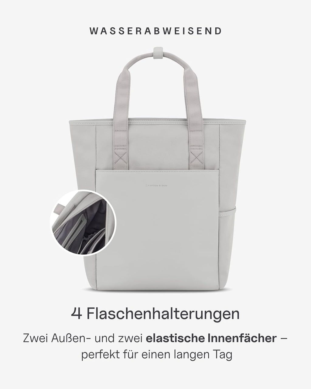 Kapten & Son Rucksack Lindby Diaper Set 12 L | 2in1 Wickelrucksack & Wickeltasche mit Kinderwagen- und Kofferbefestigung | inklusive Kulturtasche, Wickelunterlage & isolierter Flaschenhalter
