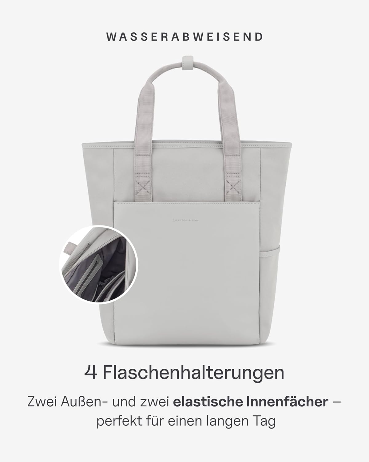 Kapten & Son Rucksack Lindby Diaper Set 12 L | 2in1 Wickelrucksack & Wickeltasche mit Kinderwagen- und Kofferbefestigung | inklusive Kulturtasche, Wickelunterlage & isolierter Flaschenhalter