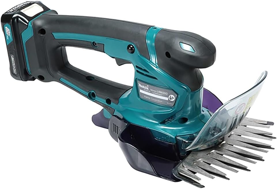 Makita UM600DSMEX Akku-Gras-Strauchschere 12V max, 4,0 Ah, 2 Akkus BL1041B, Ladegerät DC10SB, inklusive Schnittgutsammler