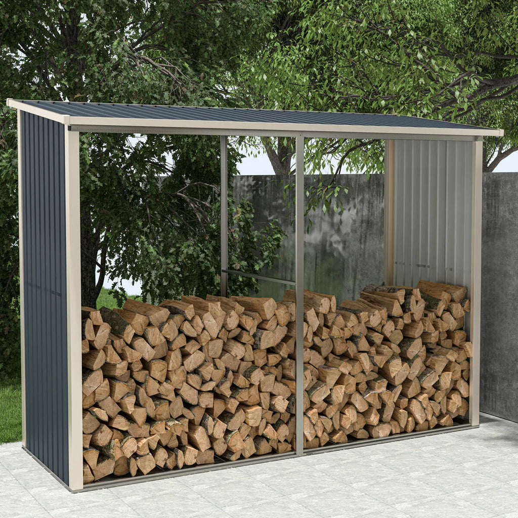 Produktname zur bersetzung: Fornorth Kaminholzregal 302x119x190cm (3.60m2)