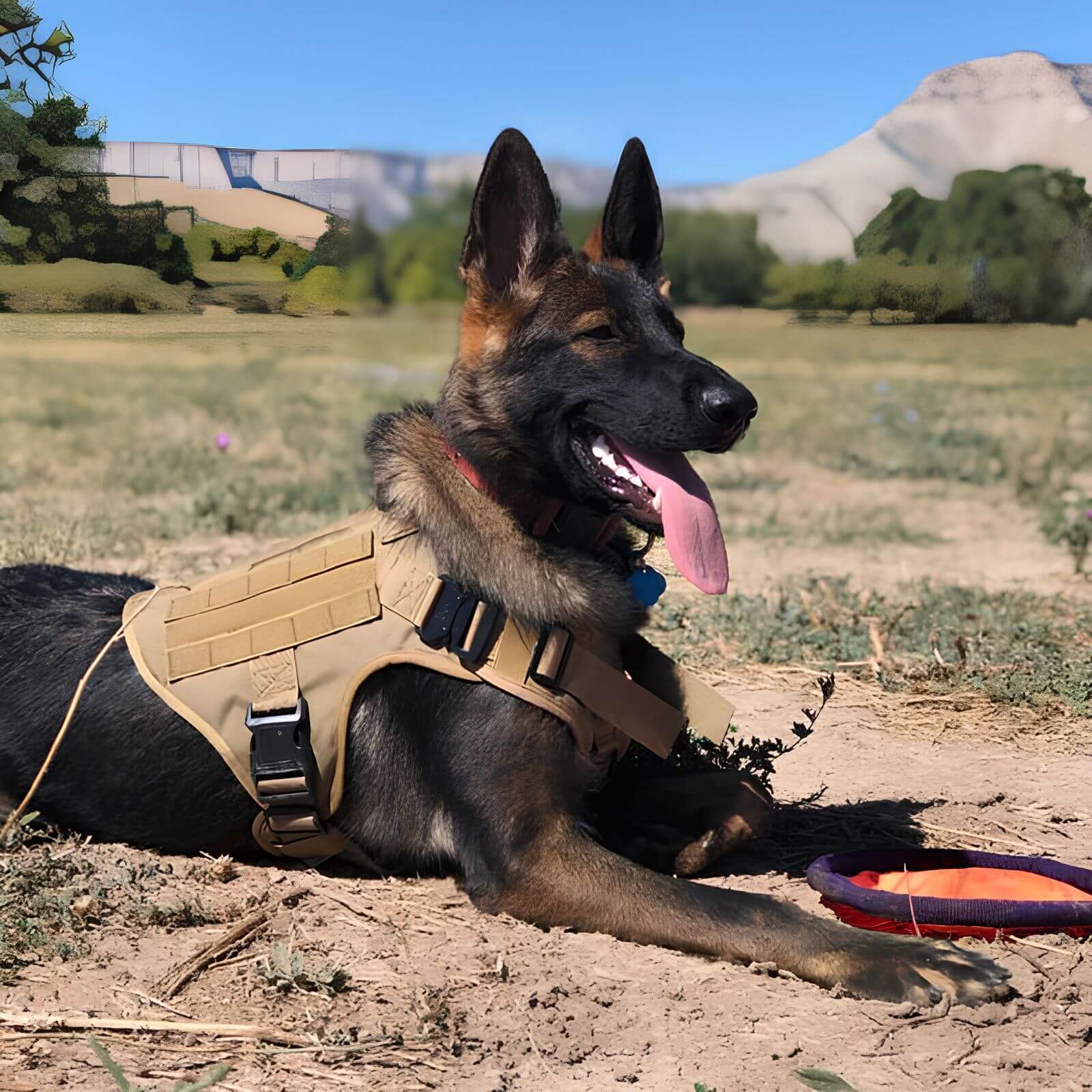 Taktisches Outdoor-Hundegeschirr – Robuste Weste mit Molle-System für aktive Hunde