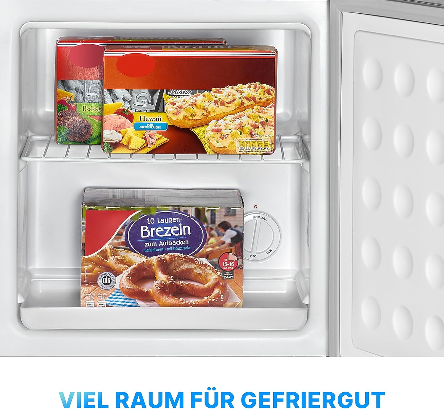 Bomann® Gefrierbox 31L Nutzinhalt | Gefrierschrank klein mit Gitterablage | wechselbarer Türanschlag & stufenlose Temperaturregelung | Mini Gefrierschrank mit 4 Sterne-Kennzeichnung | GB 341.1 inox