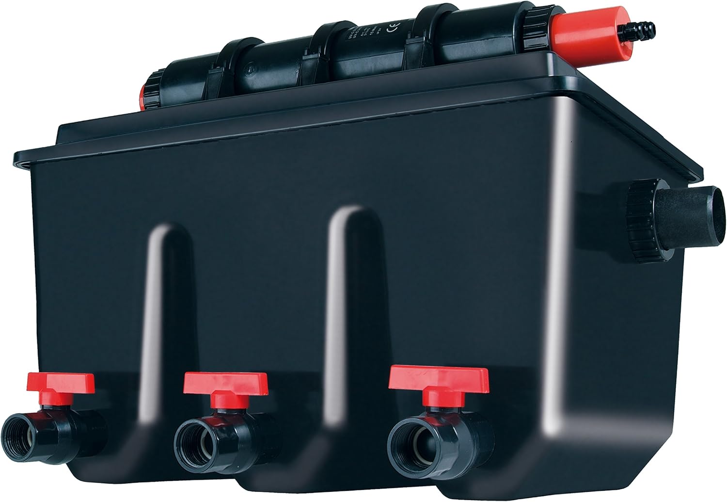 T.I.P. Teichfilter - Teichaußenfilter-Set (20.000 l Teichvolumen, Wet-and-Dry Technologie, UV-C 18 W, Filterbehälter 70 l, inkl. Pumpe, UV-C Strahler, Schläuche, Filtermaterial) WDF 20000 UV 18, 30285
