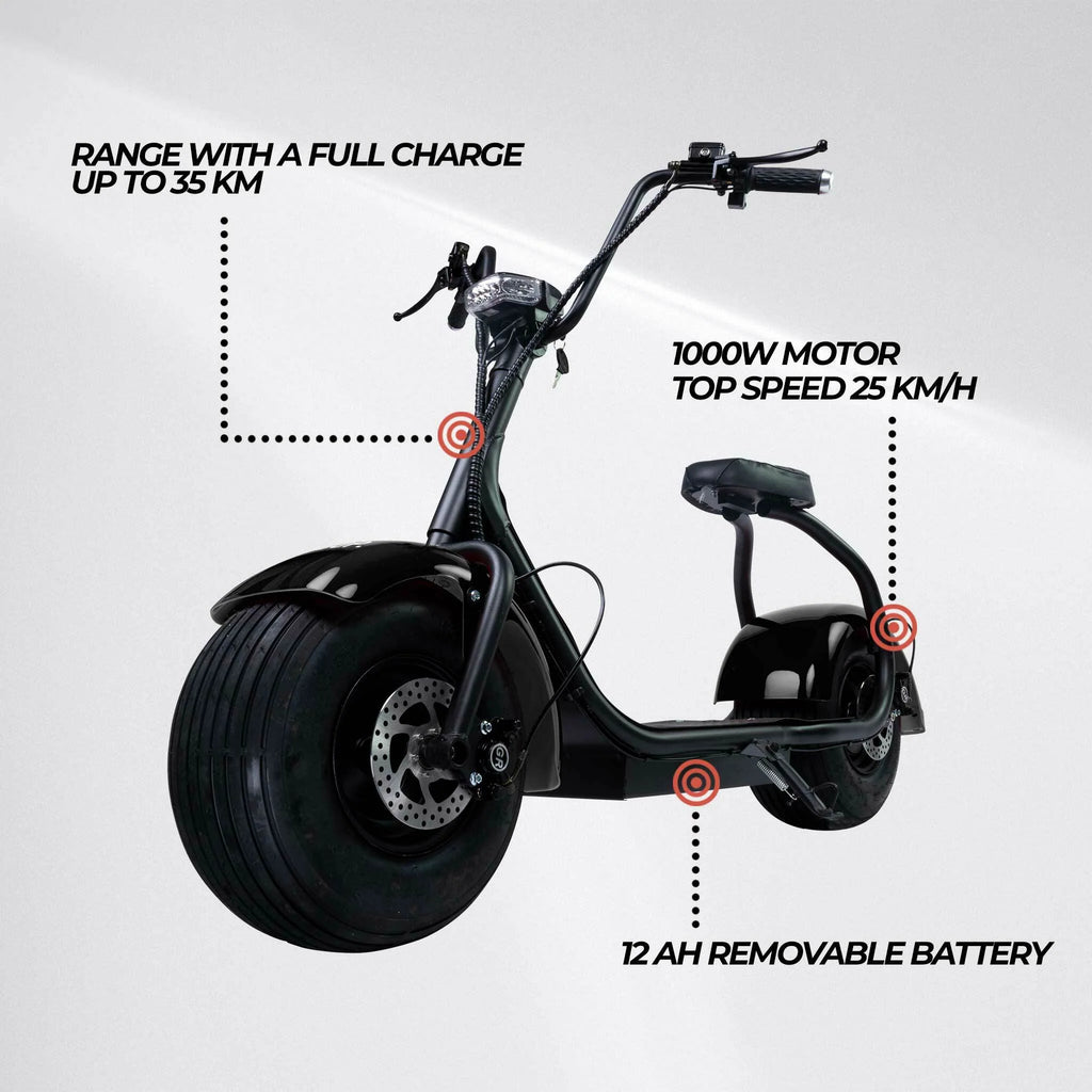 Monopattino Elettrico Swoop Cruiser Nero N2 1000W, 25 km/h