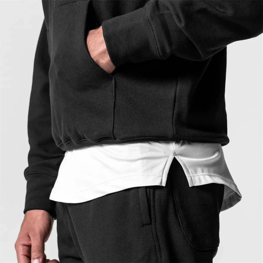 Herren-Kapuzenpullover in bergre