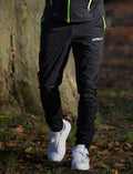 Pantaloni lunghi da corsa invernali termici da uomo Pro Team nero-neon (set)