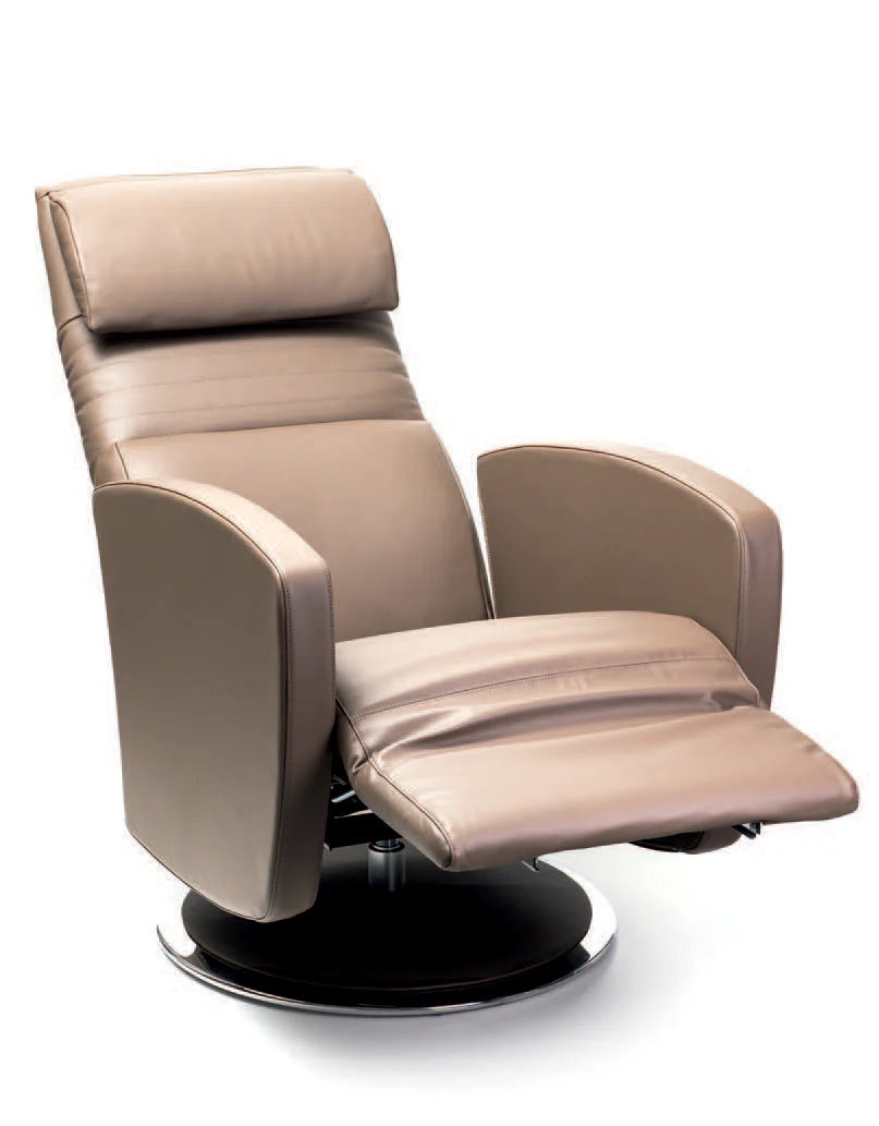 Strssle Relaxsessel Age kleiner verstellbarer Sessel, Leder dunkelbraun