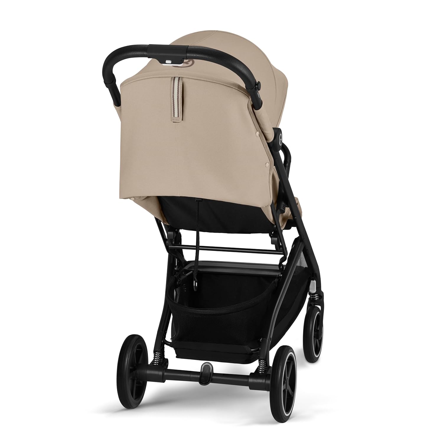 Cybex Gold Passeggino Beezy con imbracatura One-Pull, Dalla nascita fino a circa 4 anni (max. 22 kg), Compatto ed ergonomico, Almond Beige (Beige con telaio nero)