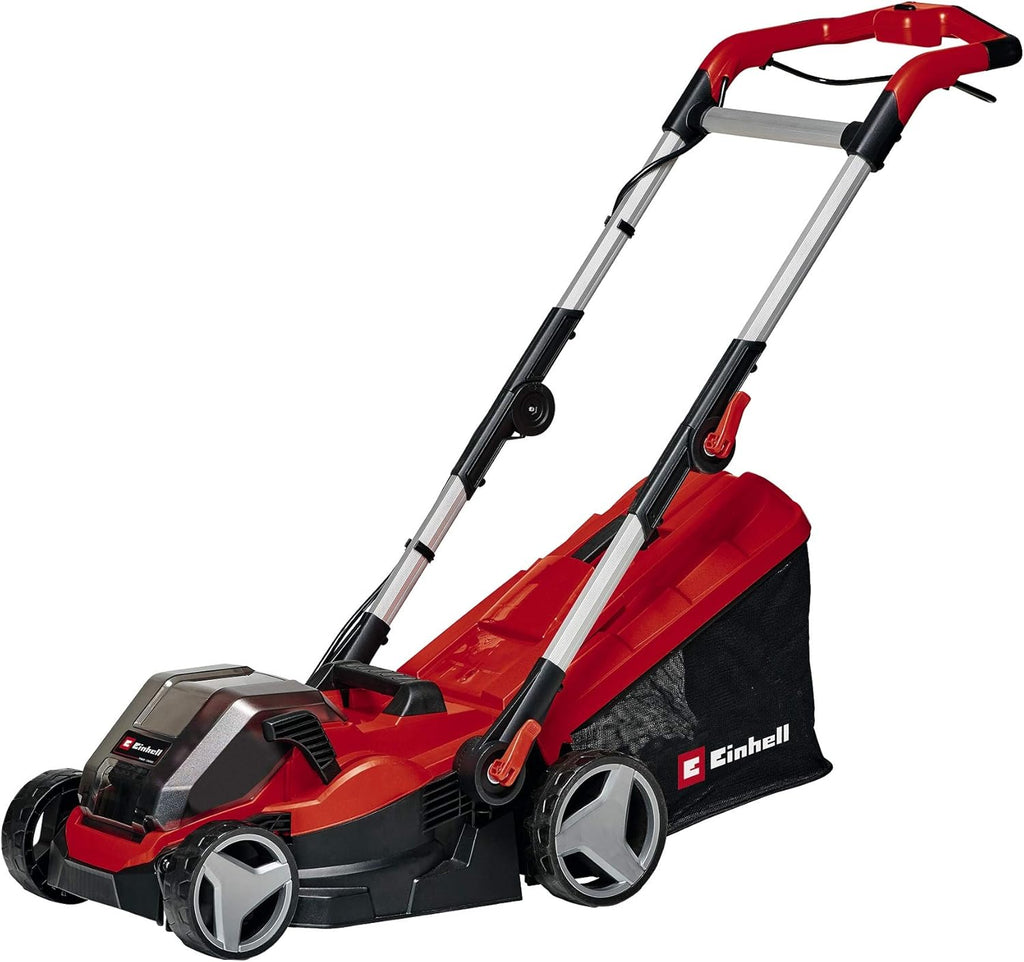 Tagliaerba a batteria Einhell GE-CM 36/34-1 Li-Solo Power X-Change (36 V, larghezza di taglio 33,5 cm, fino a 200 m², sacco di raccolta erba 30 l, altezza di taglio 25-65 mm, senza batteria)