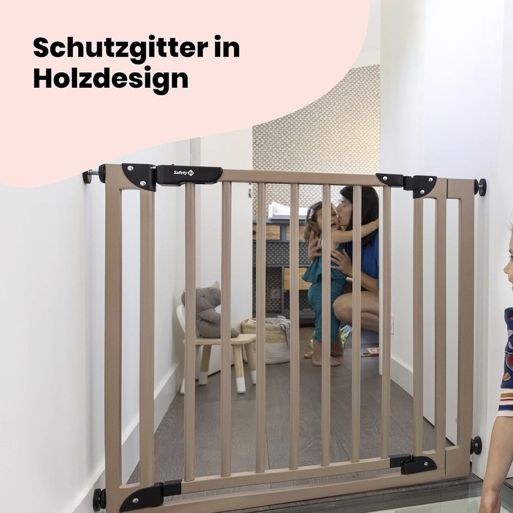 Safety 1st Easy Close Extra Tall, extra hohes (91 cm) Sicherheitsgitter aus Metall, druckfest, ideal für Kinder und Haustiere, mit einer Breite, die sich von 73 auf 80 cm ausdehnen lsst, wei