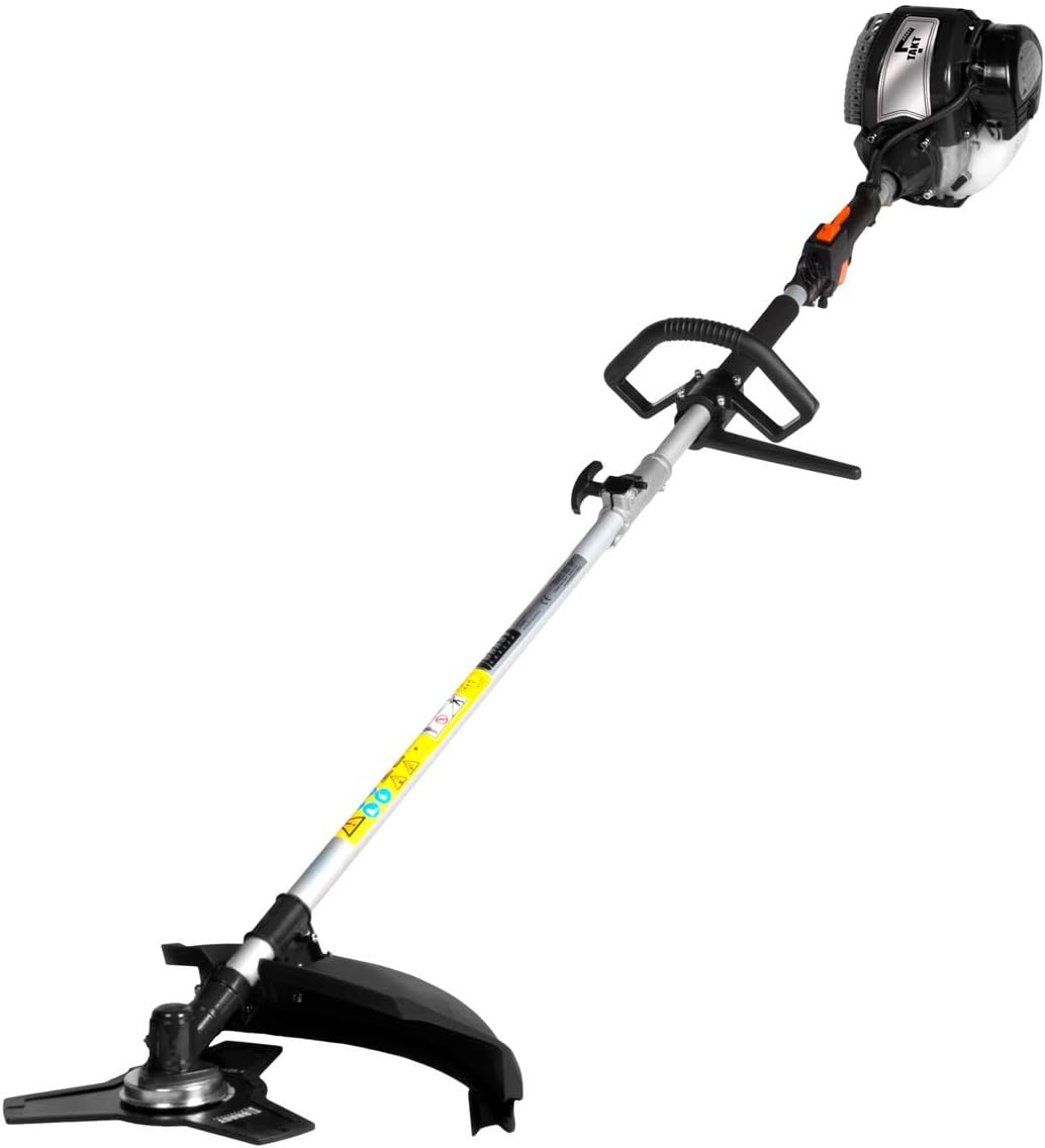 BRAST® Motorsense Benzin 3.0 PS 2 in 1 Gerät Freischneider Rasentrimmer Rasenmäher 52cm³