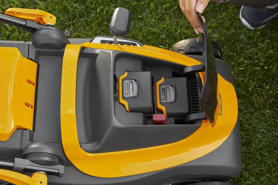 Tagliaerba a batteria Stiga Collector 136e Kit - con 2 batterie da 2 Ah e caricabatterie doppio