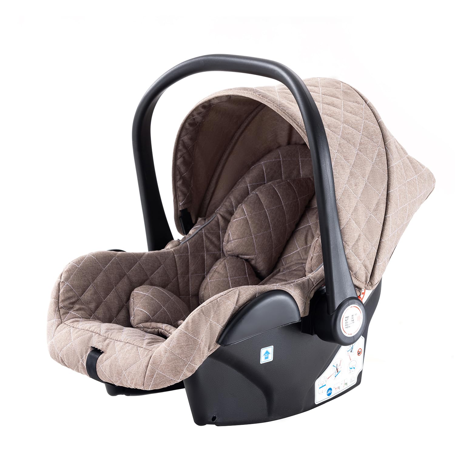Shineey kinderwagen 3 in 1 Buggy Babybett Komplett Set Einem Klick Zusammenklappbarer Kinderwagen, 3 in 1 KombiKinderwagen Aluminiumrahmen für Neugeborene